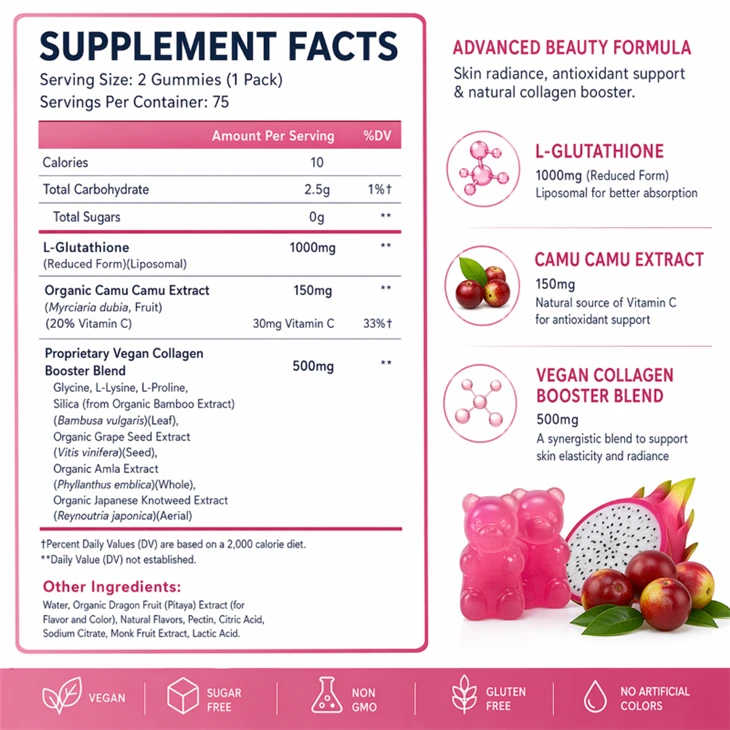 Herbal Inorganic Glutathione Gummies suppliers