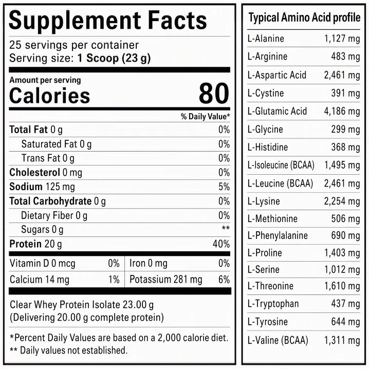 Clear Protein Isolate factory